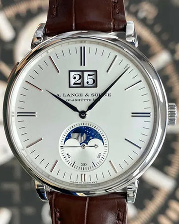 2019 A. Lange & Söhne Saxonia 40MM Silver Dial Leather Strap (384.026)
