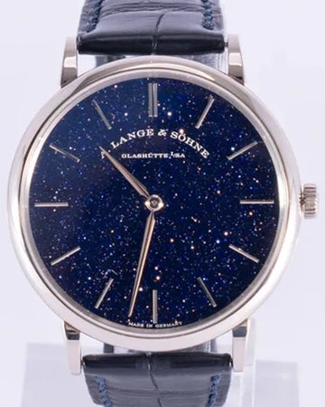2020 A. Lange & Söhne Saxonia Thin 39MM Aventurine Dial Leather Strap (205.086)