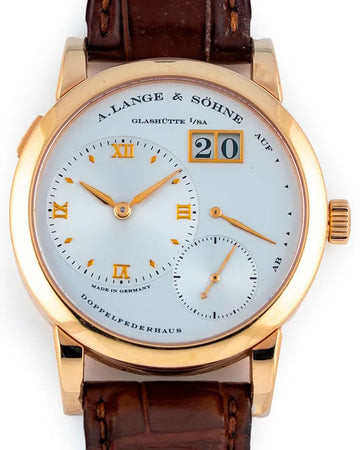 A. Lange & Söhne Lange 1 38.5MM Silver Dial Leather Strap (101.032)