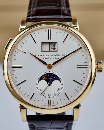 2018 A. Lange & Söhne Saxonia 40MM Silver Dial Leather Strap (384.032)
