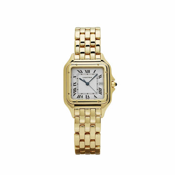 Panthère de Cartier W25014B9 'Ladies' Yellow Gold White Dial Quartz