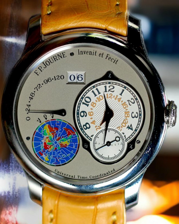2016 F.P. Journe Octa UTC 40MM Whitened Guilloché Silver Dial Leather Strap (OCTA UTC)