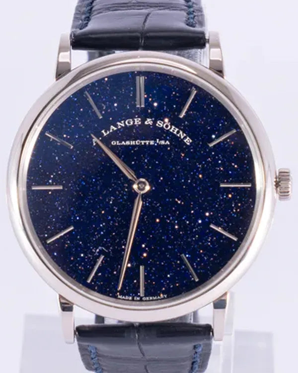 2020 A. Lange & Söhne Saxonia Thin 39MM Aventurine Dial Leather Strap (205.086)