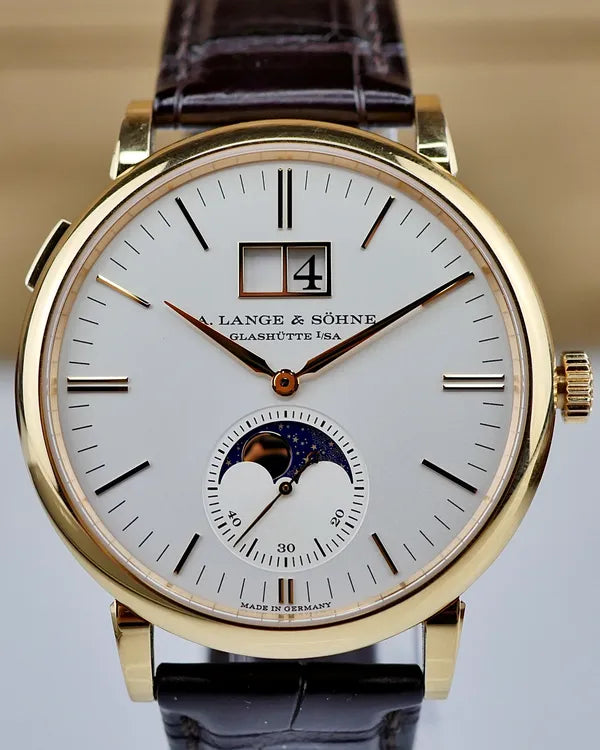 2018 A. Lange & Söhne Saxonia 40MM Silver Dial Leather Strap (384.032)