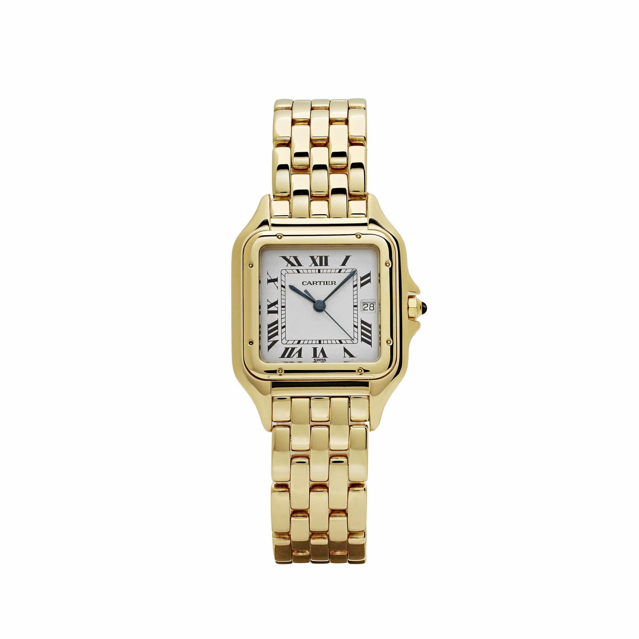 Panthère de Cartier W25014B9 'Ladies' Yellow Gold White Dial Quartz